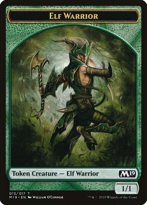 Elf Warrior Token - Core Set 2019 (M19) Core Set 2019