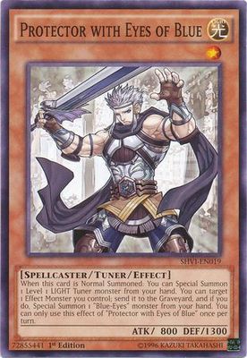 Protector with Eyes of Blue - SHVI-EN019 - Common 1st Edition Shining Victories 1st Edition Singles
