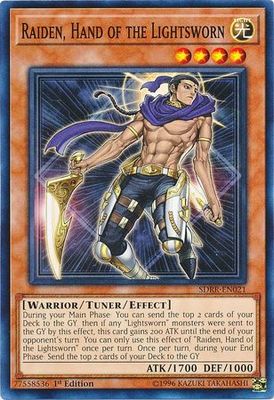 Raiden, Hand of the Lightsworn - SDRR-EN021 - Common 1st Edition Rokket Revolt Singles