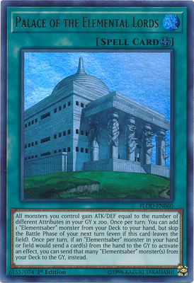 Palace of the Elemental Lords - FLOD-EN060 - Ultra Rare 1st Edition Flames of Destruction 1st Edition Singles *Espanol*