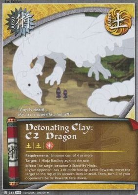 Detonating Clay: C2 Dragon - 744 - Uncommon Naruto: Path of Pain Foil