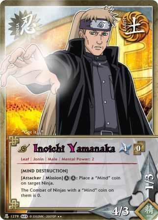 Inoichi Yamanaka [Mind Destruction] - 1279 - Rare Naruto: Invasion