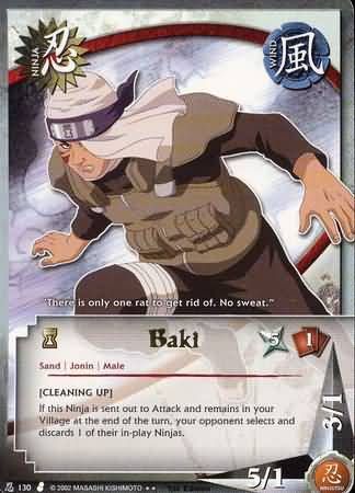 Baki - N-130 - Rare Naruto: Curse of the Sand
