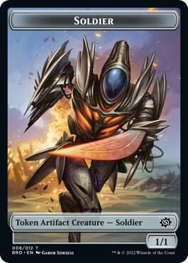 Soldier Token (008) - The Brothers&#39; War (BRO) The Brothers&#39; War (Español)