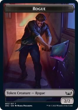 Treasure (015) // Rogue Double-Sided Token - Streets of New Capenna (SNC) Streets of New (Español)