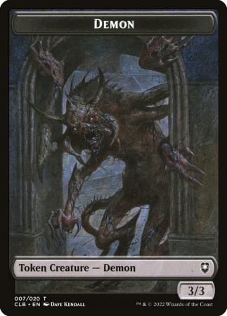 Demon Token 007/020 - Commander Legends: Battle for Baldur&#39;s Gate Singles(Español)
