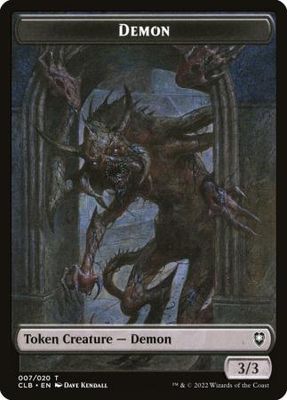 Demon Token 007/020 - Commander Legends: Battle for Baldur&#39;s Gate Singles(Español)