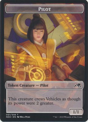 Pilot Token 001/019 Kamigawa Neon Dynasty Singles