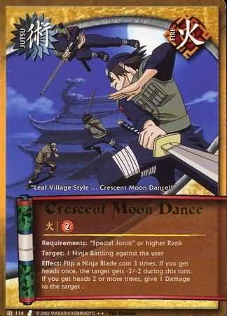 Crescent Moon Dance - J-114 - Rare Naruto: Curse of the Sand