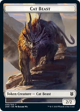 Cat Beast Token - Zendikar Rising (ZNR) Zendikar Rising (Español)