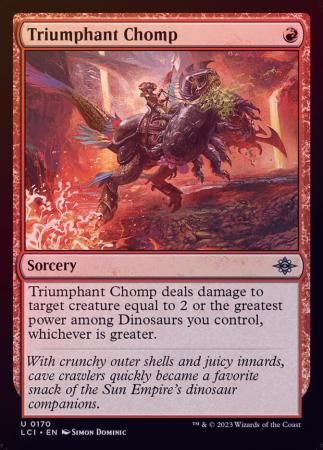 Triumphant Chomp 0170 - Foil The Lost Caverns of Ixalan Foil Singles