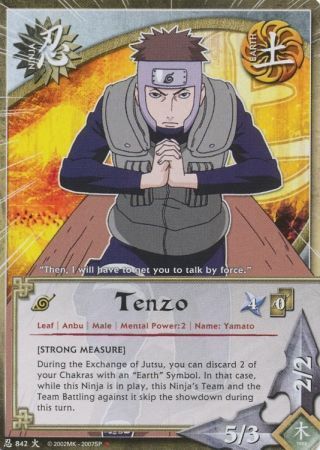 Tenzo - 842 - Starter Card Naruto CCG Promos