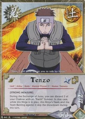 Tenzo - 842 - Starter Card Naruto CCG Promos