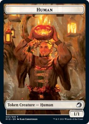 Human Token 001/019 Innistrad: Midnight Hunt Singles