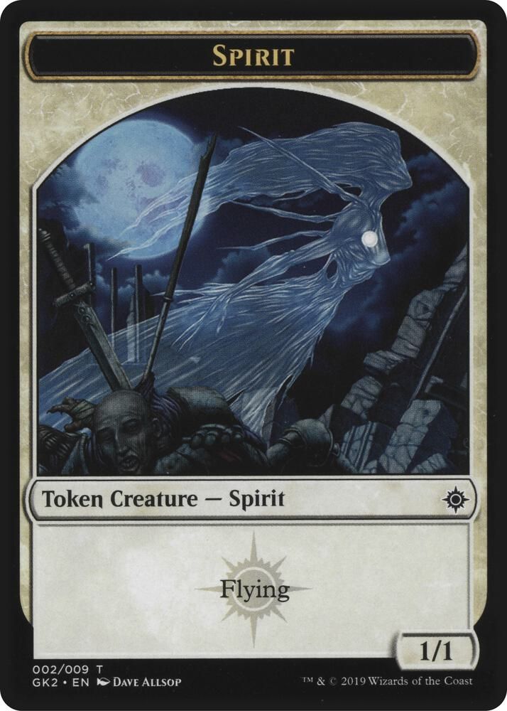 Spirit (002) // Spirit (010) Token - Ravnica Allegiance: Guild Kits (GK2) Ravnica Allegiance: Guild Kits