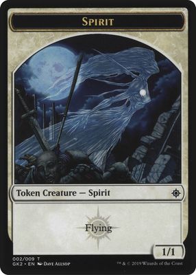 Spirit (002) // Spirit (010) Token - Ravnica Allegiance: Guild Kits (GK2) Ravnica Allegiance: Guild Kits