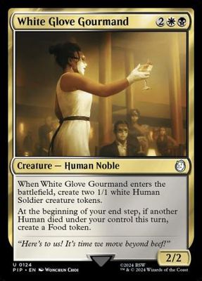 White Glove Gourmand 0124 Universes Beyond: Fallout Commander Singles