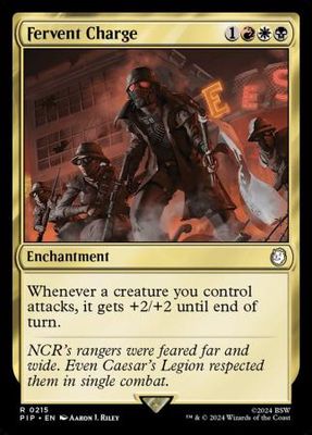Fervent Charge 0215 Universes Beyond: Fallout Commander Singles