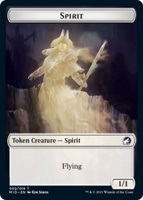 Spirit Token 002/019 Innistrad: Midnight Hunt Singles