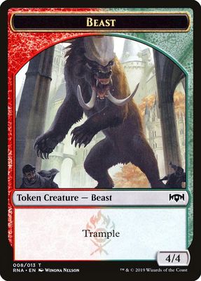 Beast Token - Ravnica Allegiance (RNA) Ravnica Allegiance