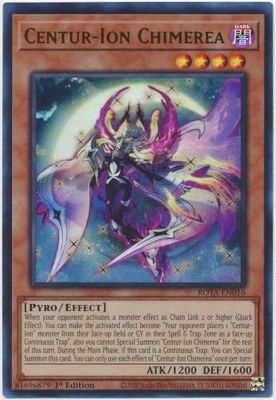 SJGA Centur-Ion Chimerea - ROTA-EN016 - Ultra Rare 1st Edition Rage of the Abyss 1st Edition Singles