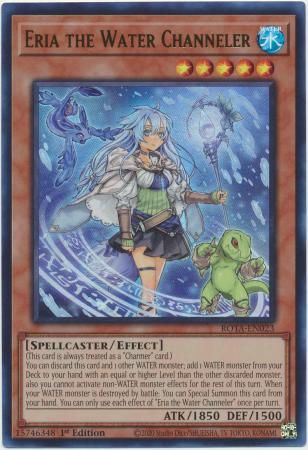 SJGA Eria the Water Channeler - ROTA-EN023 - Ultra Rare 1st Edition Rage of the Abyss 1st Edition Singles
