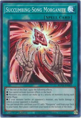 GA Succumbing-Song Morganite - ROTA-EN065 - Super Rare 1st Edition Rage of the Abyss 1st Edition Singles