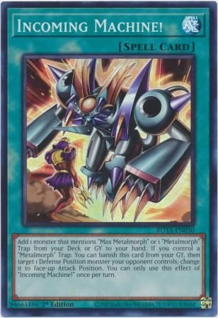 GA Incoming Machine! - ROTA-EN050 - Super Rare 1st Edition Rage of the Abyss 1st Edition Singles