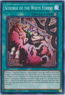 GA Scourge of the White Forest - ROTA-EN056 - Super Rare 1st Edition Rage of the Abyss 1st Edition Singles