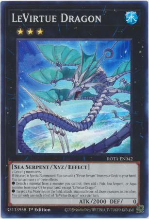 GA LeVirtue Dragon - ROTA-EN042 - Super Rare 1st Edition Rage of the Abyss 1st Edition Singles