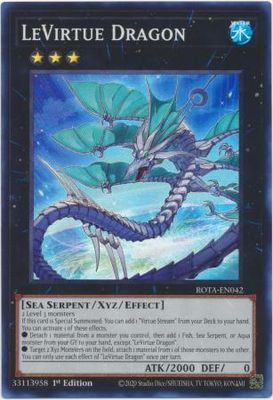 GA LeVirtue Dragon - ROTA-EN042 - Super Rare 1st Edition Rage of the Abyss 1st Edition Singles