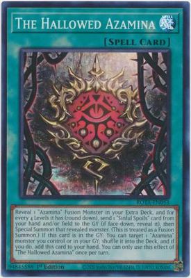 GA The Hallowed Azamina - ROTA-EN053 - Super Rare 1st Edition Rage of the Abyss 1st Edition Singles