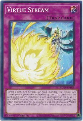 GA Virtue Stream - ROTA-EN068 - Common 1st Edition Rage of the Abyss 1st Edition Singles