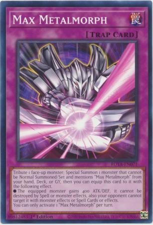 Max Metalmorph - ROTA-EN071 - Common 1st Edition Rage of the Abyss 1st Edition Singles