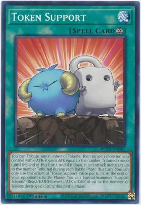 GA Token Support - ROTA-EN067 - Common 1st Edition Rage of the Abyss 1st Edition Singles