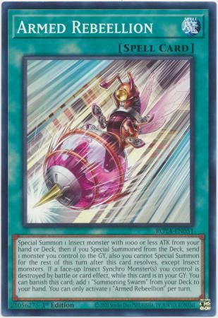 Armed Rebeellion - ROTA-EN051 - Common 1st Edition Rage of the Abyss 1st Edition Singles