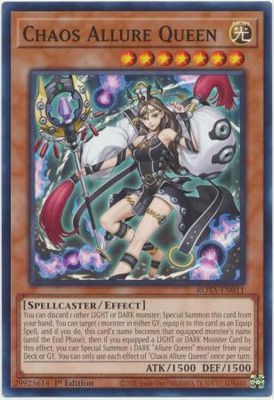 GA Chaos Allure Queen - ROTA-EN011 - Common 1st Edition Rage of the Abyss 1st Edition Singles