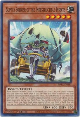 GA Supply Soldier of the Indestructible Insects - ROTA-EN081 - Common 1st Edition Rage of the Abyss 1st Edition Singles