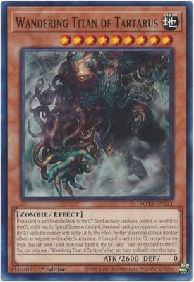 GA Wandering Titan of Tartarus - ROTA-EN021 - Common 1st Edition Rage of the Abyss 1st Edition Singles