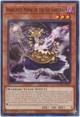 GA Anarchist Monk of the Six Samurai - ROTA-EN019 - Common 1st Edition Rage of the Abyss 1st Edition Singles