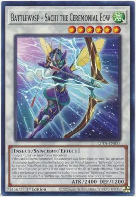 GA Battlewasp - Sachi the Ceremonial Bow - ROTA-EN037 - Common 1st Edition Rage of the Abyss 1st Edition Singles