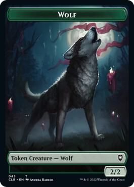 Wolf // Insect Double-sided Token - Commander Legends: Battle for Baldur&#39;s Gate (CLB) Commander