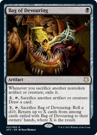 Bag of Devouring 021/062 Adventures in the Forgotten Realms Commander Singles