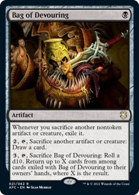 Bag of Devouring 021/062 Adventures in the Forgotten Realms Commander Singles