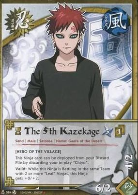 GA The 5th Kazekage - N-584 - Starter Naruto CCG Promos