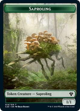 Saproling // Treasure Double-sided Token - Double Masters 2022 (2X2) Double Masters 2022-Foil