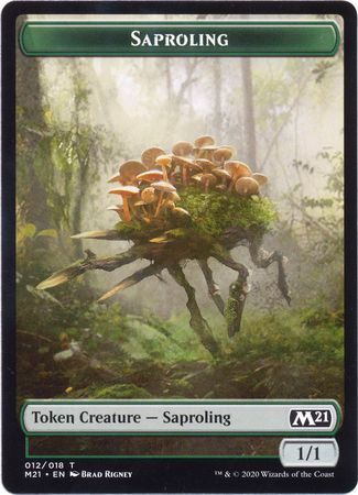 Saproling Token 012/018 - M21 Magic 2021 (M21) Singles