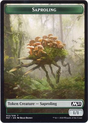 Saproling Token 012/018 - M21 Magic 2021 (M21) Singles (Español)