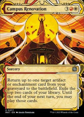 Campus Renovation 0077 Showcase MOM: The Aftermath Collector Booster Singles