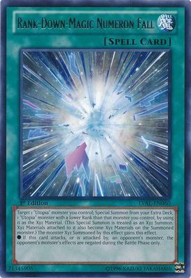 Rank-Down-Magic Numeron Fall - LVAL-EN060 - Rare 1st Edition Legacy of the Valiant 1st Edition Singles